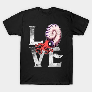 Love Fossils Archaeologist Gift Cool Ammonite Design T-Shirt